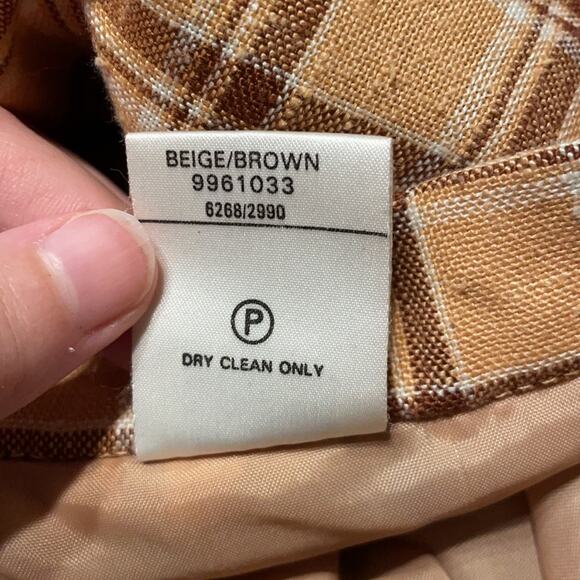 60s British plaid midi skirt Vtg - Picture 5 of 5